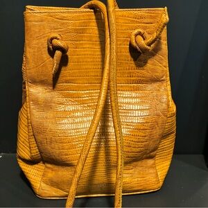 Paloma Wool crossbody. Mustard color embossed snakeskin leather in excellent con